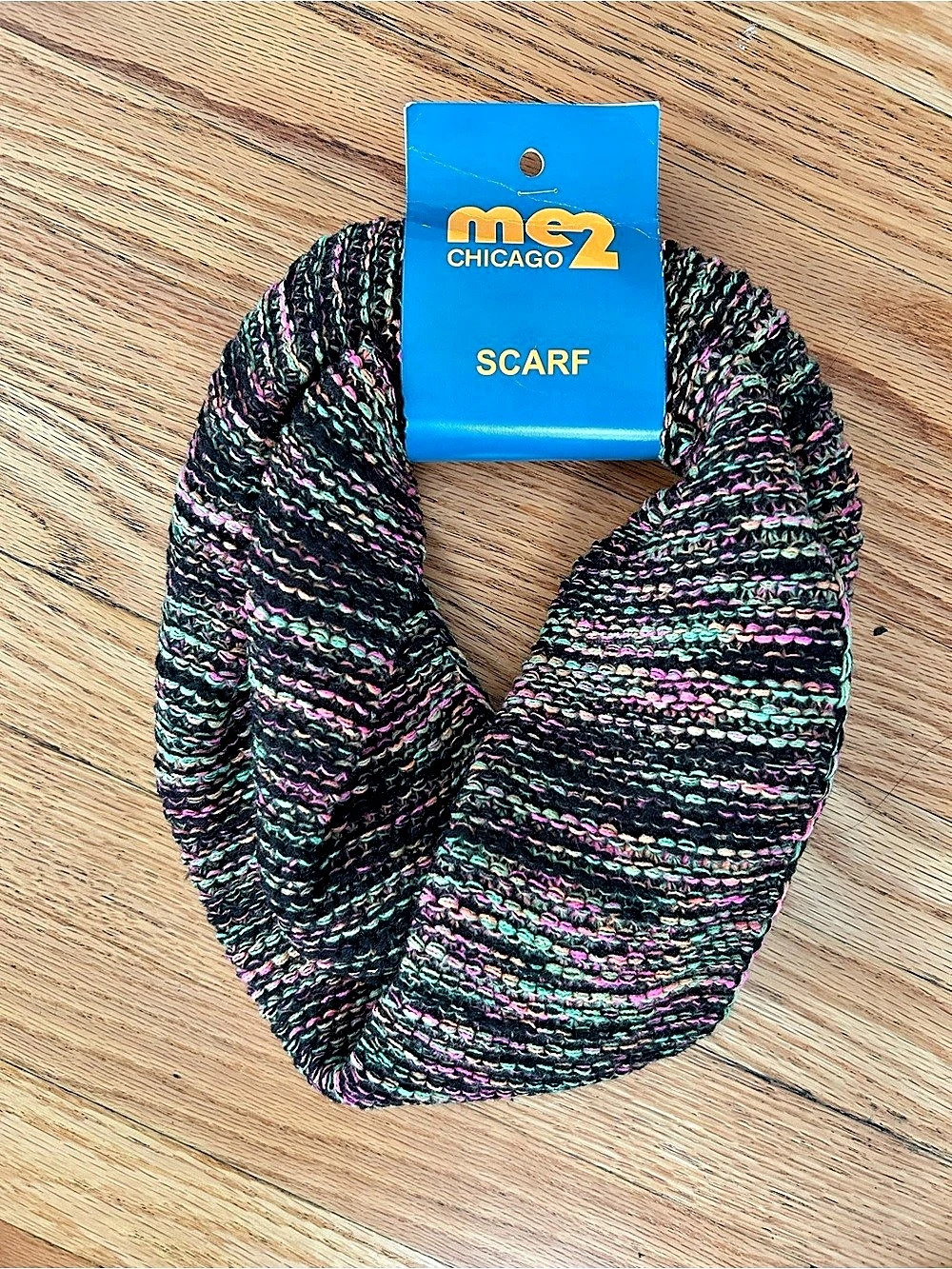 Mez 2 Chicago Multicolor Knit Scarf NWT